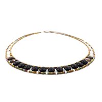 Collana Ziio Donna in Argento NK GIRO OVALE BLACK - NK GIRO OVALE BLACK